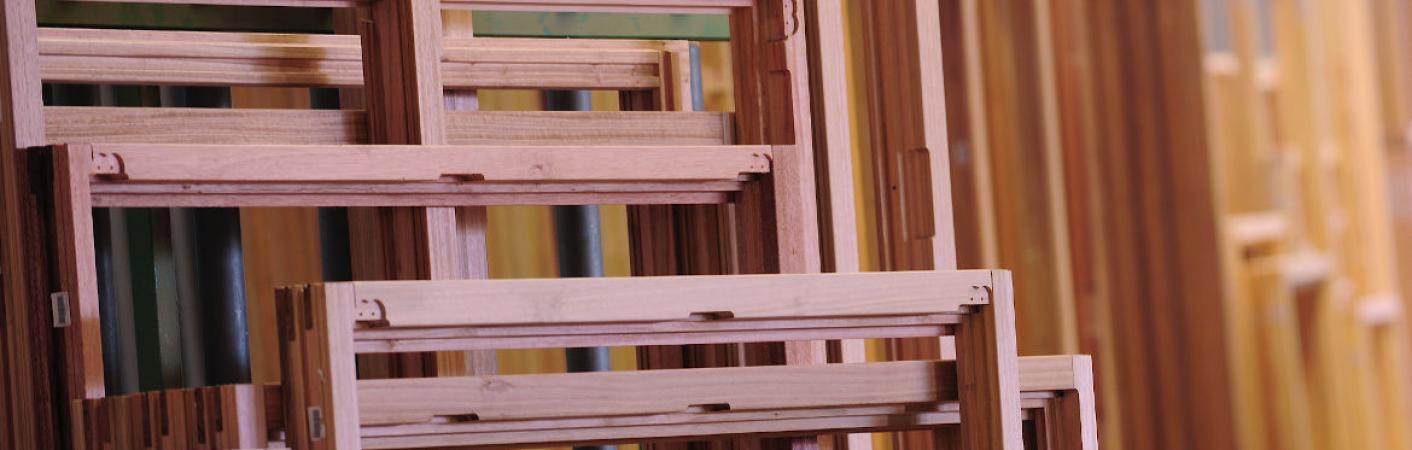 Sicherheitsfenster aus Holz